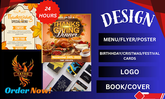 Bestseller - create  party, event or business flyer design, menu, or poster