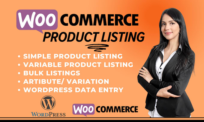 Gig Preview - Do wordpress data entry and woocommerce product listing