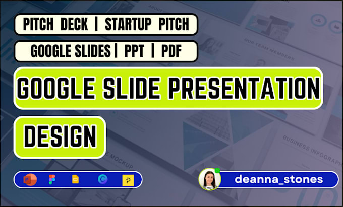 Gig Preview - Design stunning animated presentation, business pitch deck using google slides