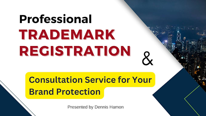 Gig Preview - Do trademark registration, intellectual property consulting and brand protection