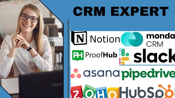 Gig Preview - Do project management on monday, clickup, asana, trello, monday crm, slack, crm