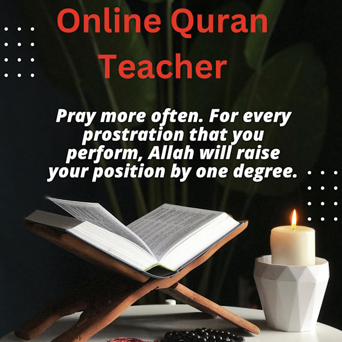 Gig Preview - Teach online quran pak and nazra