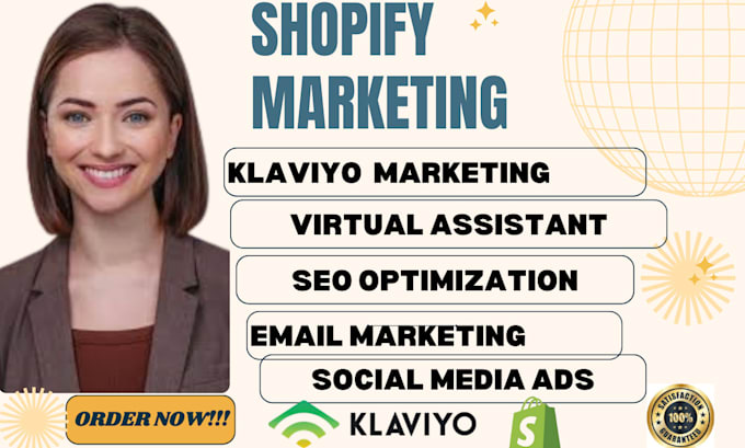 Gig Preview - Do  shopify marketing using klaviyo marketing to increase sales