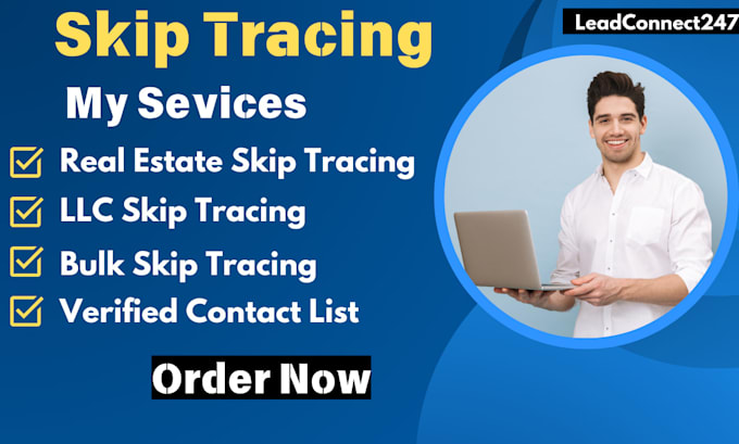 Gig Preview - Provide bulk real estate and llc skip tracing with verified contact list