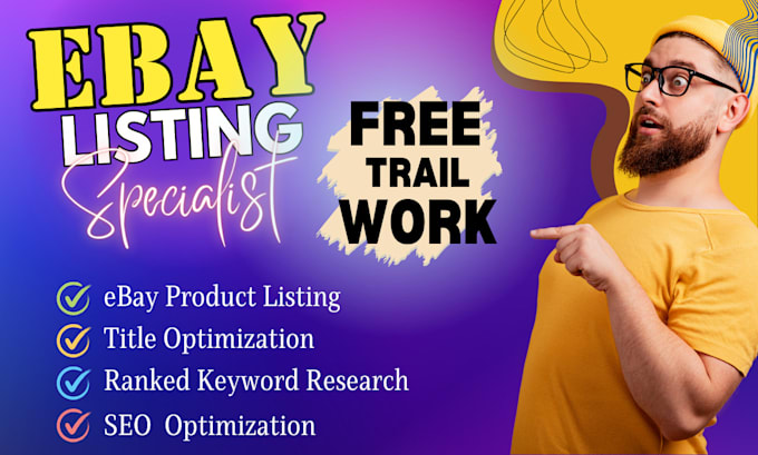 Bestseller - be ebay product lister optimize your store and boost sales