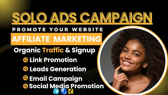 Gig Preview - Blast effective solo ads campaign affiliate link promotion mlm leads generation