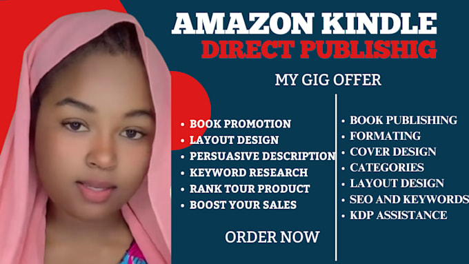 Gig Preview - Publish book on amazon kindle kdp, book formatting, amazon kdp book publishing