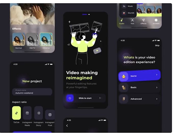 Gig Preview - Build ai video generator app, video maker app, ai editing app