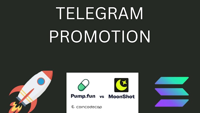 Gig Preview - Telegram promotion, pump fun, 100x cto to reach 5m angel investor and liquidity