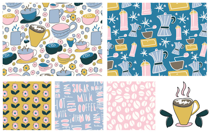 Gig Preview - Do seamless pattern design for babies textile in 6 hour