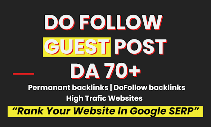 Bestseller - do high da guest post 40 dofollow guest post with dofollow seo backlinks