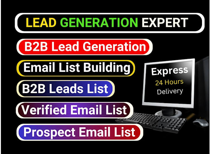 Gig Preview - Sales navigator for b2b lead generation, email list