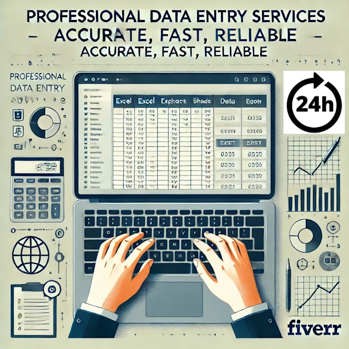 Gig Preview - Provide accurate and efficient data entry services 24hrs