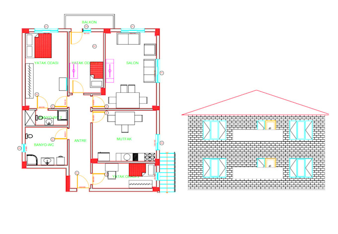 Bestseller - expert 2d drawings for construction, all views included