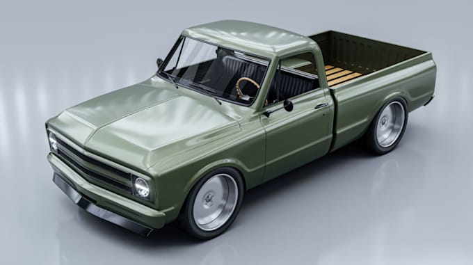 Gig Preview - Design 3d interior and exterior rc,photorealistic rendering,stl car for printing