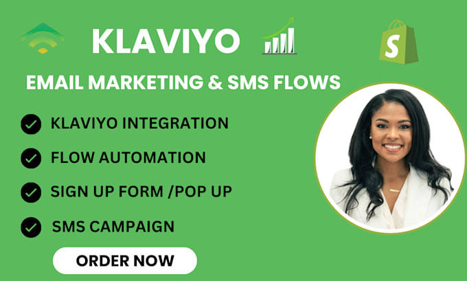 Gig Preview - Klaviyo flow shopify emailmarketing klaviyo mailchimp klaviyo sms audit