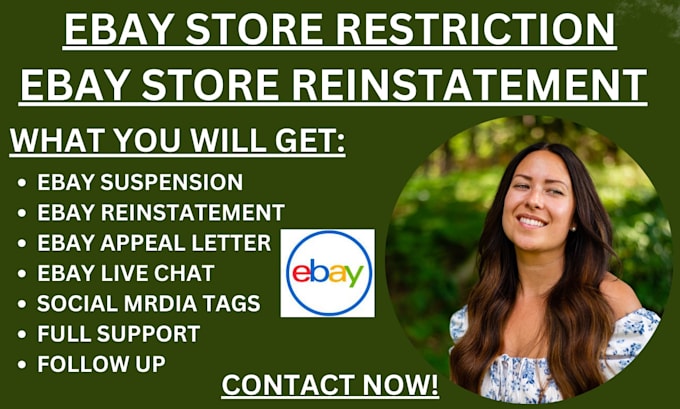 Gig Preview - Reinstate ebay restricted remove mc011, mc113, mc999 ip address ebay reopen