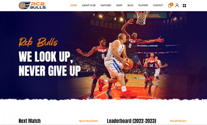 Gig Preview - Design a sports website, sports club website