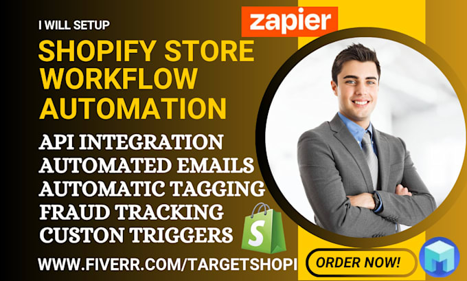 Bestseller - setup shopify store workflow automations mesa app react flow synctrack zapier