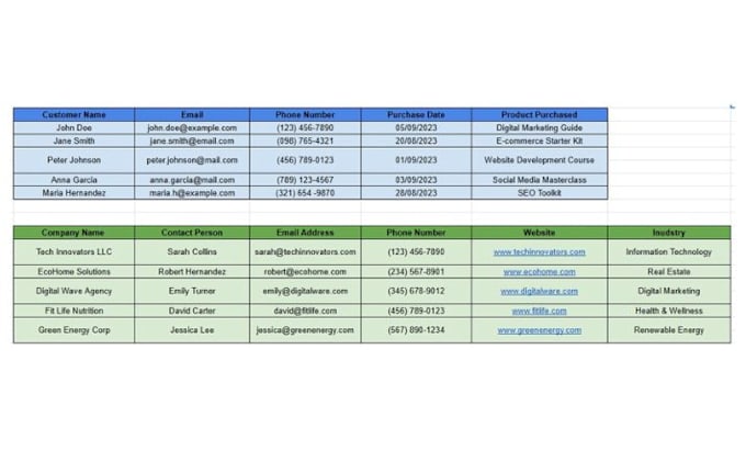 Gig Preview - Efficient data entry in excel and google sheets