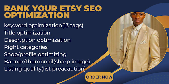 Gig Preview - Do etsy shop optimization, product listing, shop ranking, etsy SEO consultation