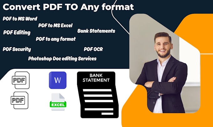 Bestseller - reconcile bank statement convert PDF to editable excel, word or any format