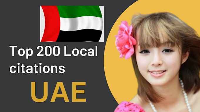 Gig Preview - Do create 200 best uae local citations for your business ranking