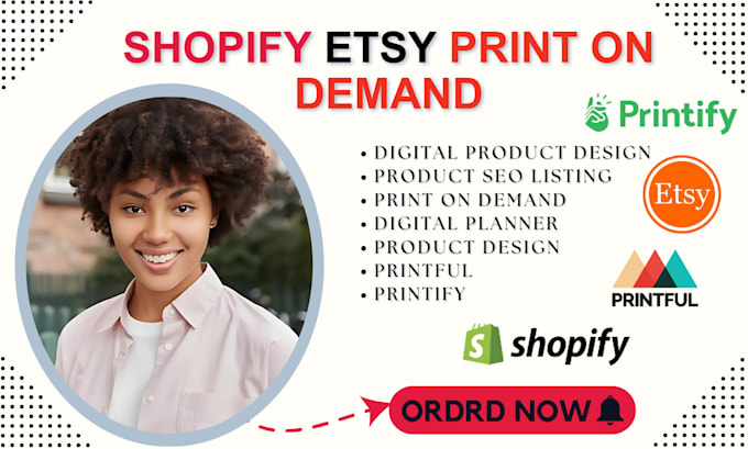 Bestseller - shopify print on demand etsy printiful digital product streetwear edgy design