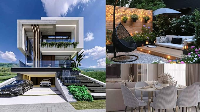 Gig Preview - Do 2d 3d architect design interior exterior landscape and animation