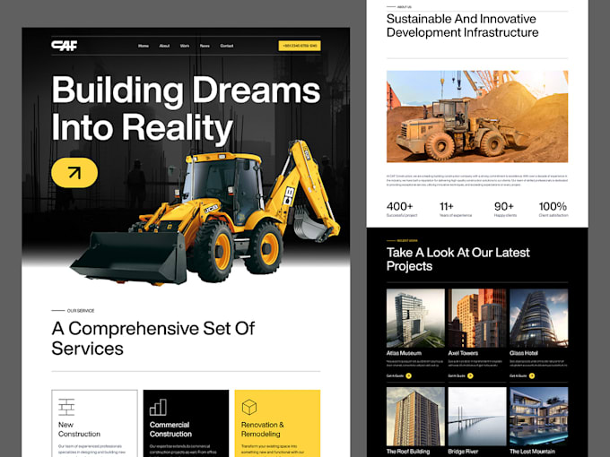 Bestseller - create construction website, plumber website cleaner website using wordpress