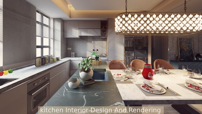 Gig Preview - Do kitchen interior design, remodel, layout and render