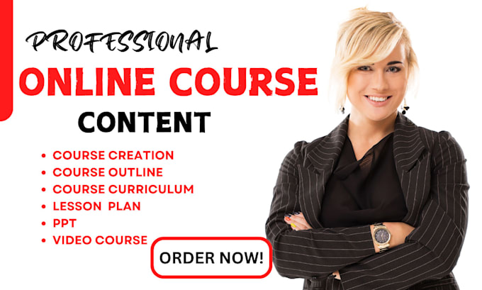 Gig Preview - Do online course content, anki lesson plan, finance, meditation, business, law