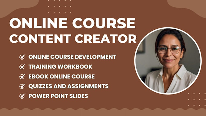 Gig Preview - Create an ebook online course content, syllabus, lesson plan, course curriculum