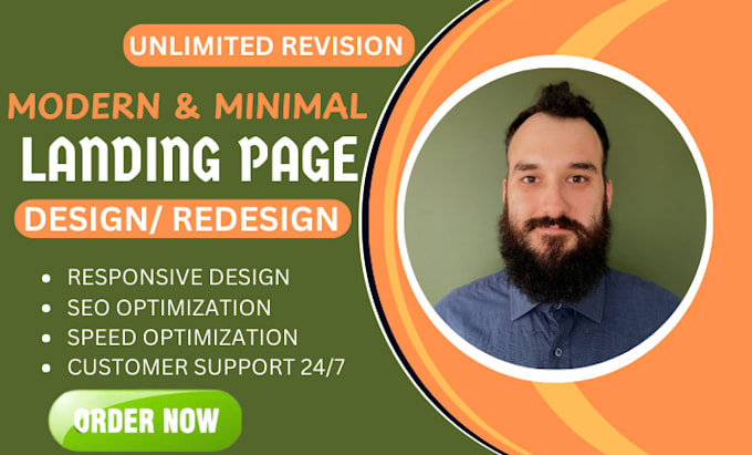 Gig Preview - Build professional landing pages website uiux design