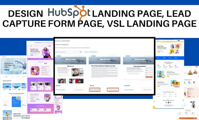 Bestseller - design hubspot landing page, lead capture form page, vsl landing page