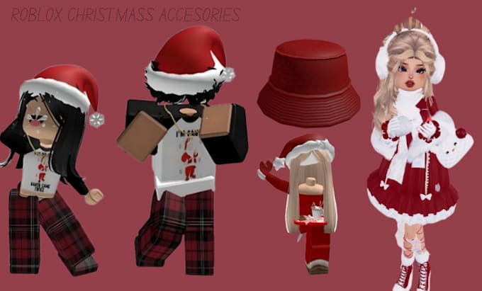 Gig Preview - Create roblox accessories ,hair ,bag ,hat ,cloth for christmas