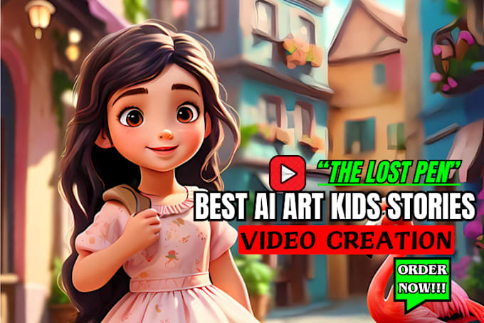 Gig Preview - Create a perfect ai kids story video, kids cartoon youtube video