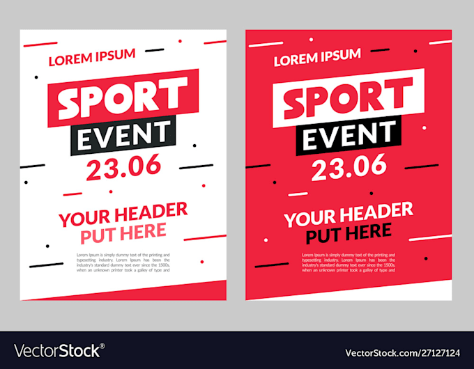 Gig Preview - Design sports poster, banner, flyer, graphics in 24 hours