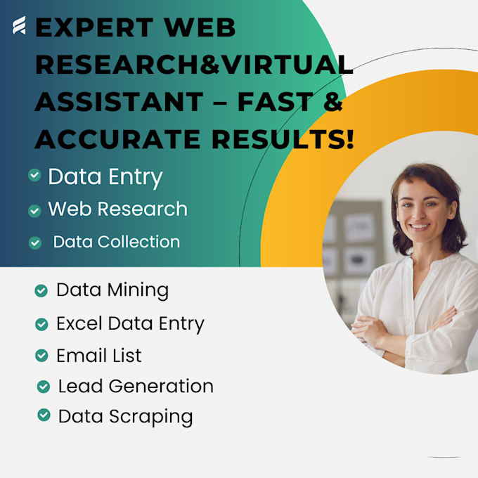 Bestseller - do virtual assistant, web research, excel data entry, pdf to excel,