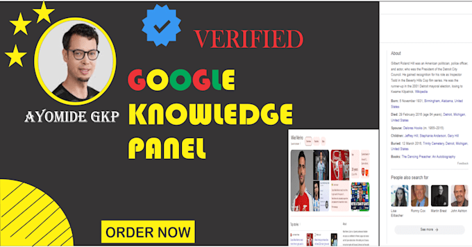 Gig Preview - Create approved and perfect google knowledge panel for personal or business