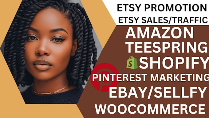 Gig Preview - Promote etsy shopify amazon or ebay store on pinterest etsy sales traffic SEO