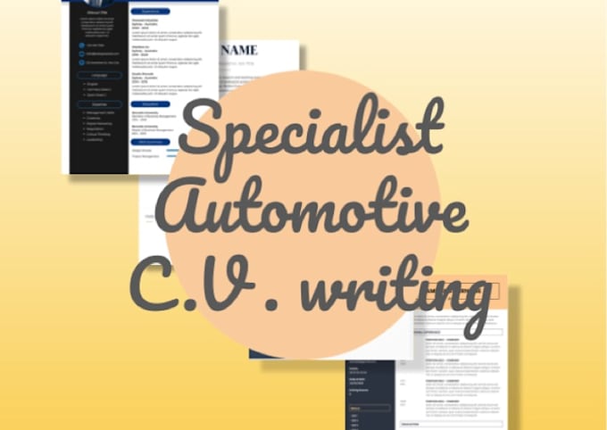 Bestseller - update your automotive CV