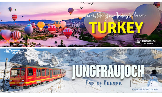 Gig Preview - Create attractive travel posters, travel advertisement posters and flyers