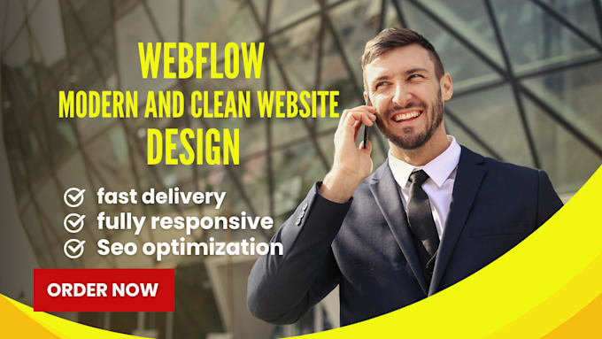 Gig Preview - Develop webflow website design webflow website webflow landing page expert