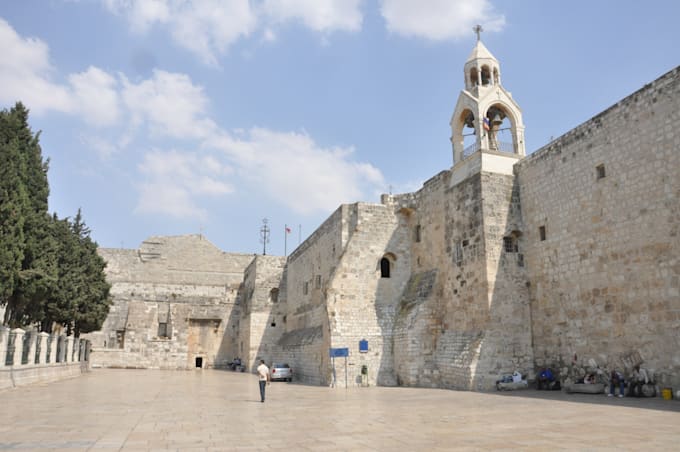 Gig Preview - Take a photo of your name in front of the nativity church, bethlehem