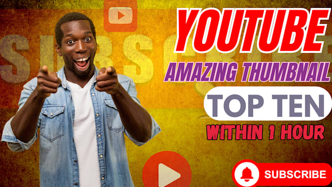 Gig Preview - Design attractive clickbait youtube thumbnails within 2 hours