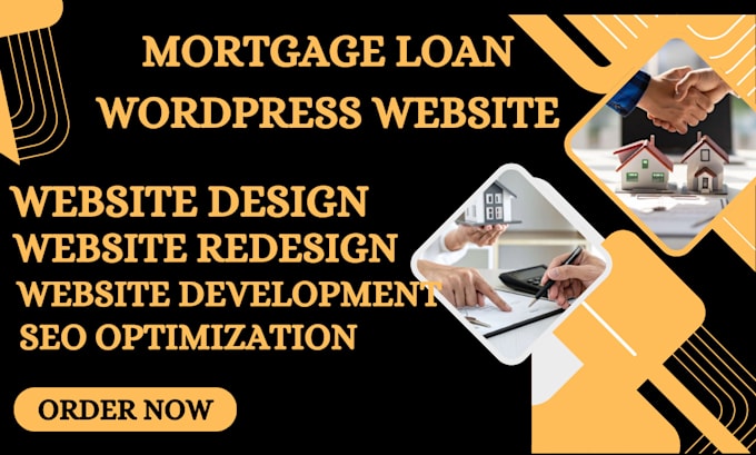 Gig Preview - Mortgage brokers wordpress website loan wordpress website