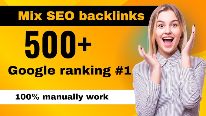 Gig Preview - Provide high authority mix SEO backlinks for google ranking