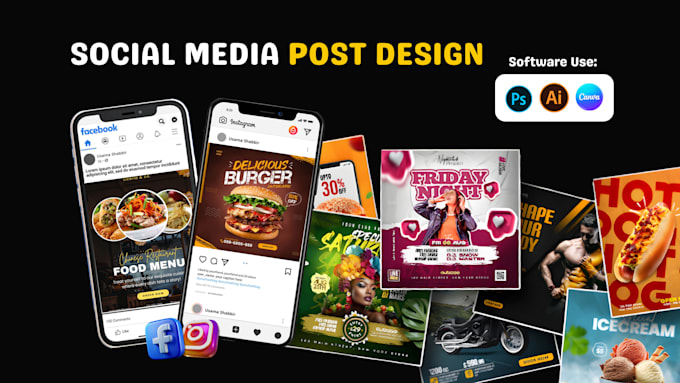 Gig Preview - Design social media posts, facebook instagram poster, ad, flyer, brochure canva