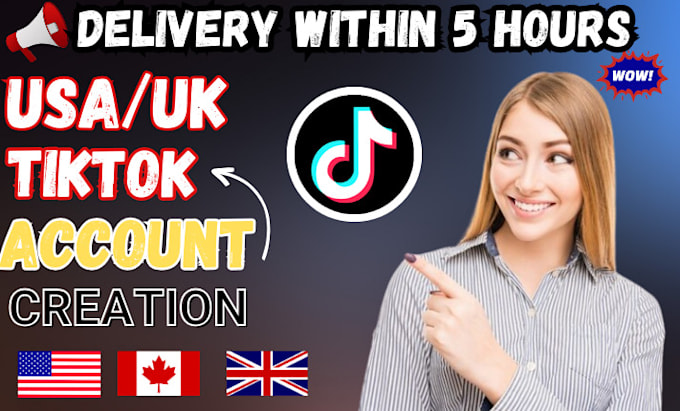 Gig Preview - Create approve usa tiktok account, tiktok ads account within 5 hours